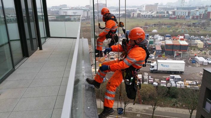 Rappel IRATA Industrial Rope Access and Abseiling Services - Building Cleaning, Post Construction Cleaning, Post Build Cleaning and Window Cleaning London