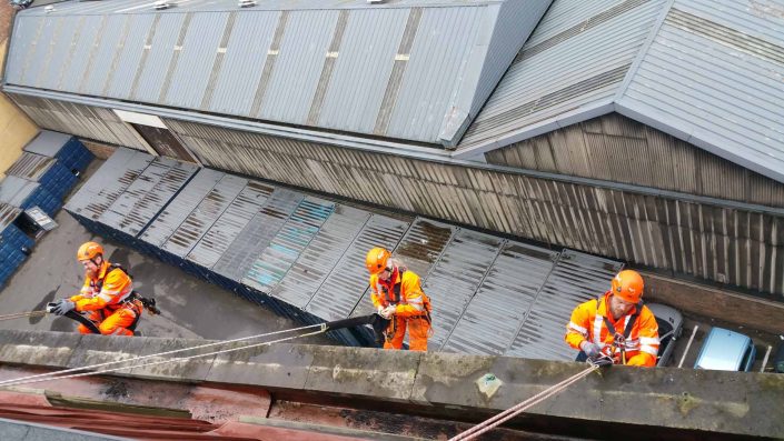 Rappel IRATA Industrial Rope Access and Abseiling Services - Cladding and Gutter Cleaning Manchester