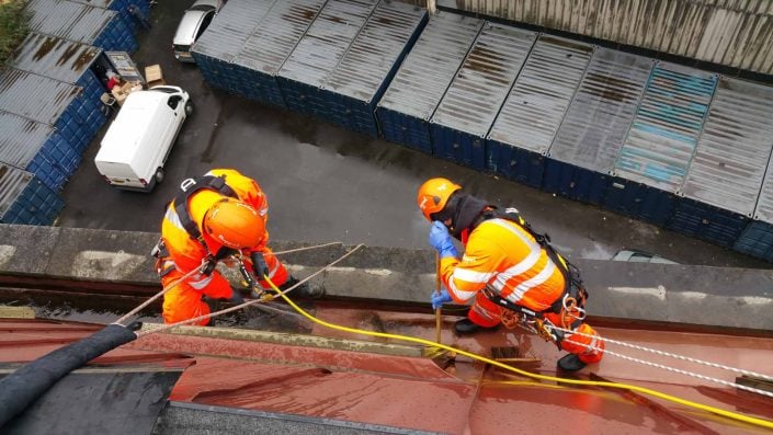 Rappel IRATA Industrial Rope Access and Abseiling Services - Cladding and Gutter Cleaning Manchester