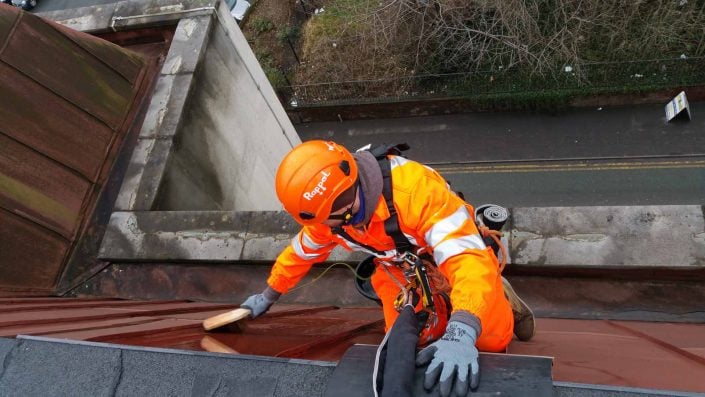 Rappel IRATA Industrial Rope Access and Abseiling Services - Cladding and Gutter Cleaning Manchester