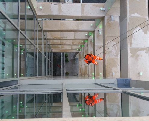 Rappel IRATA Industrial Rope Access Abseil - Post Construction Inspection and Snagging Works Manchester