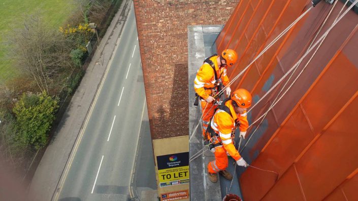 Rappel IRATA Industrial Rope Access and Abseiling Services - Cladding Painting and Coating Manchester