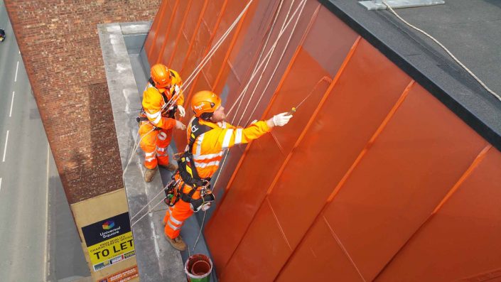 Rappel IRATA Industrial Rope Access and Abseiling Services - Cladding Painting and Coating Manchester