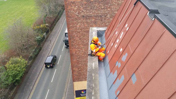 Rappel IRATA Industrial Rope Access and Abseiling Services - Cladding Painting and Coating Manchester