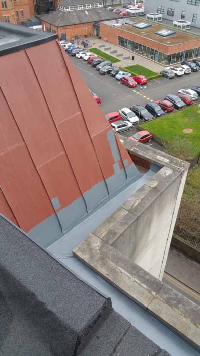 Rappel IRATA Industrial Rope Access Abseiling Gutter Repairs and Waterproofing Works