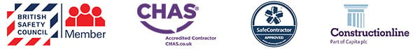 Rappel Accreditation's & Memberships including British Safety Council, CHAS, Constructionline and Safecontractor