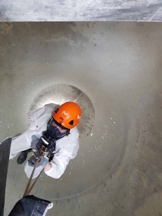 Rappel Rope Access and Confined Space Flour Silo Cleaning Works