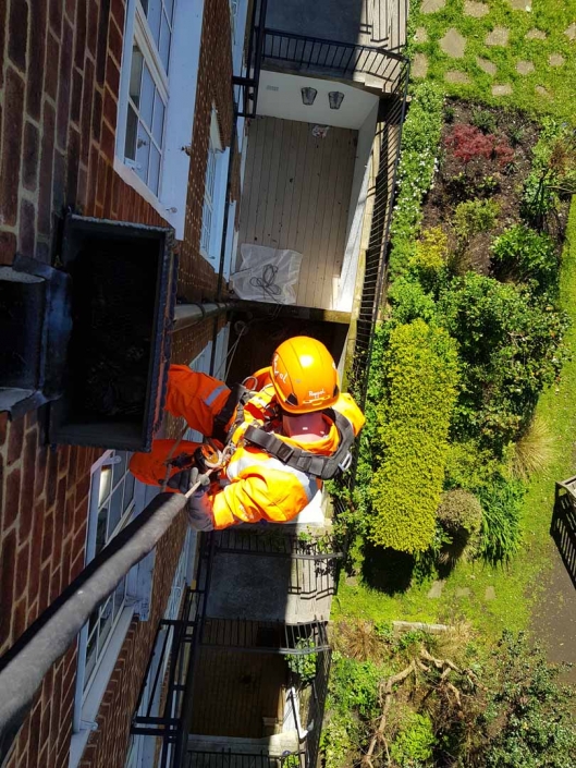 Rappel Rope Access and Abseil Drainage Painting Works London