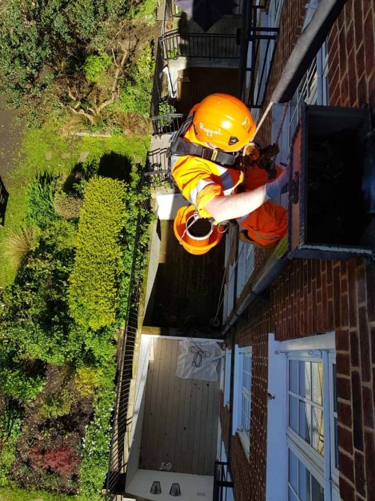 Rappel Rope Access and Abseil Drainage Painting Works London