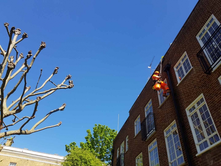 Rappel Rope Access and Abseil Drainage Painting Works London