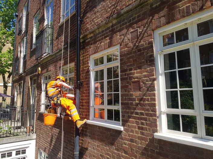 Rappel Rope Access and Abseil Drainage Painting Works London
