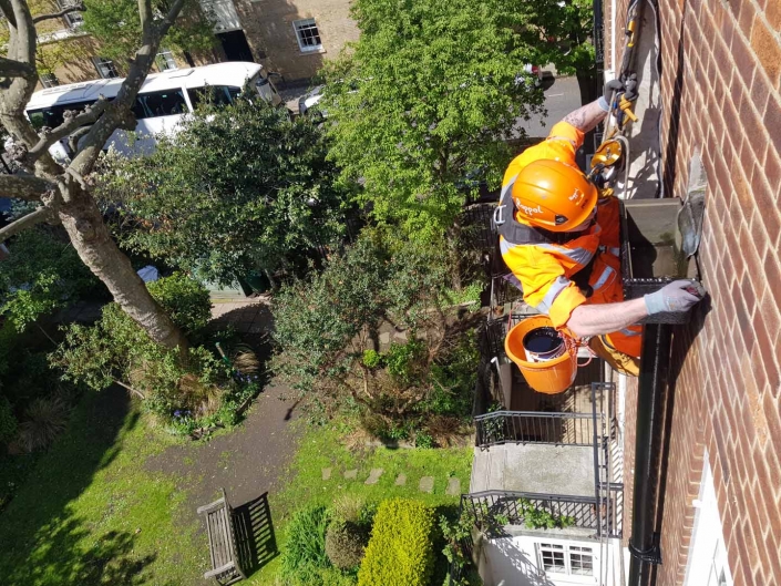 Rappel Rope Access and Abseil Drainage Painting Works London