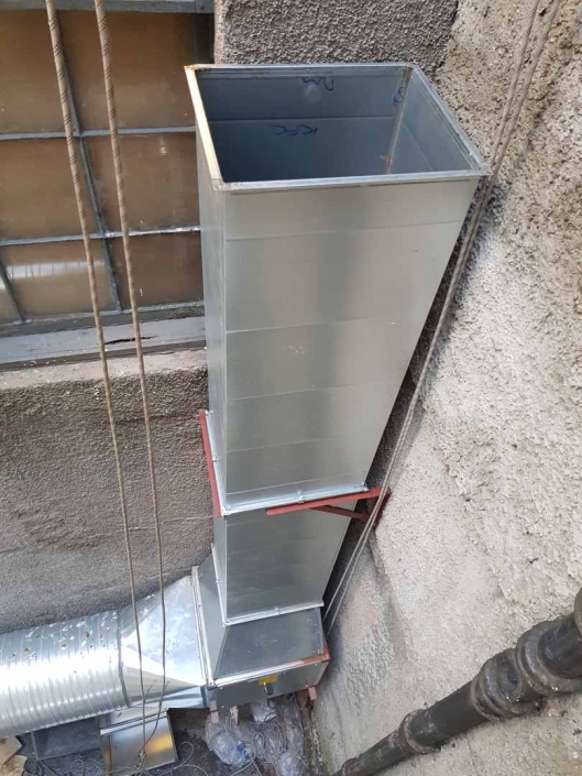 Rappel Rope Access Kitchen Extract Ducting Installation Works - Glasgow