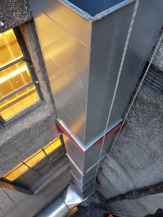 Rappel Rope Access Kitchen Extract Ducting Installation Works - Glasgow