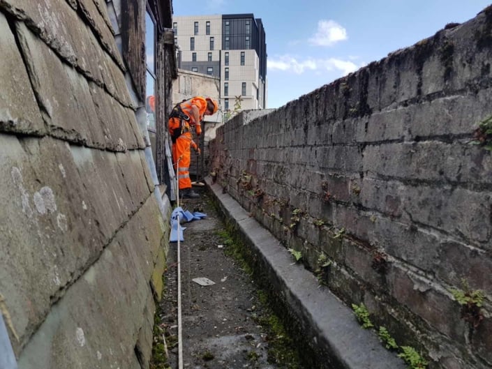 Sika Gutter Waterproofing and Lining Works, Liverpool. High Level Building Maintenance Services & Rope Access Contractors.