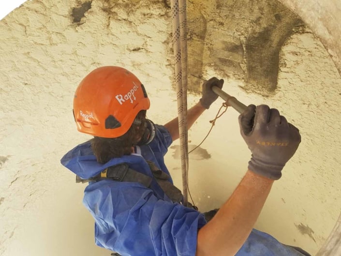 Rappel Rope Access Flour Silo Deep Cleaning Works, Steam / Hot Pressure Wash and Sanitise