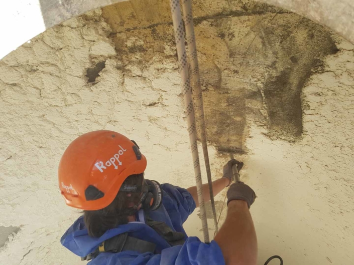 Rappel Rope Access Flour Silo Deep Cleaning Works, Steam / Hot Pressure Wash and Sanitise