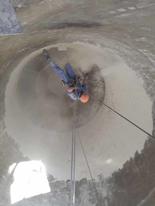 Rappel Rope Access Flour Silo Deep Cleaning Works, Steam / Hot Pressure Wash and Sanitise