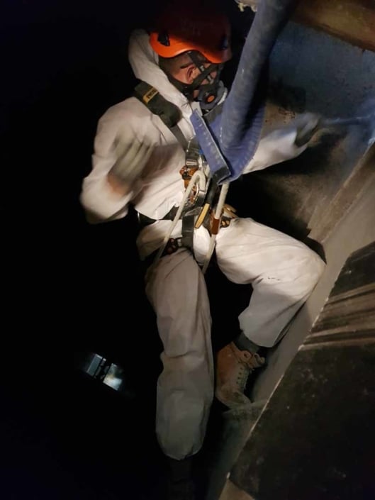 Rappel Rope Access Contractors. Grain Silo and Grain Bin Cleaning Services. Internal Confined Space and Rope Access Systems.