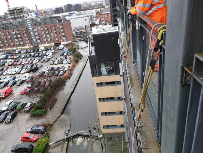 Rope Access Cladding Flashing Installation - Manchester