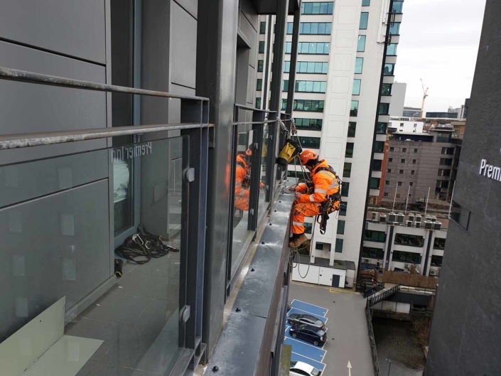 Rope Access Cladding Flashing Installation - Manchester