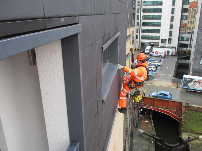 Rope Access Abseil Building Survey & Inspection - Manchester