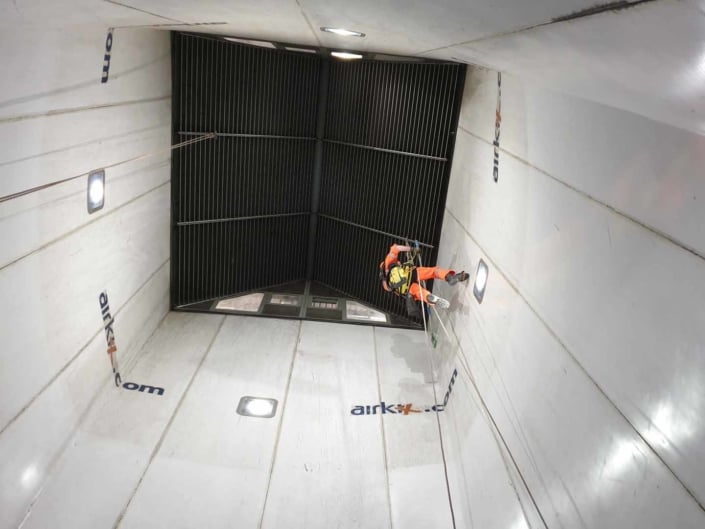 Indoor Wind Tunnel High Level Cleaning - iFLY Manchester