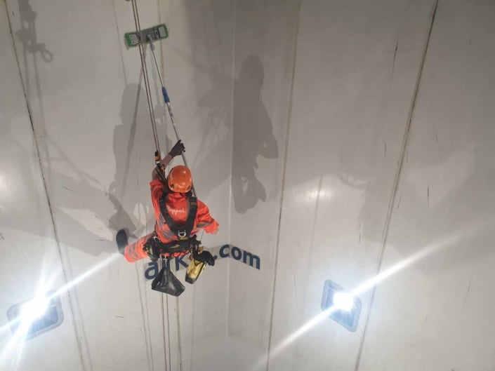 Indoor Wind Tunnel High Level Cleaning - iFLY Manchester