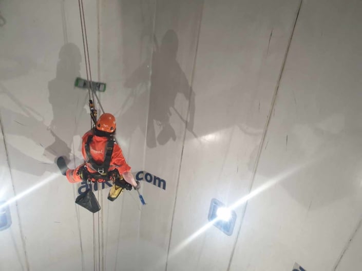 Indoor Wind Tunnel High Level Cleaning - iFLY Manchester