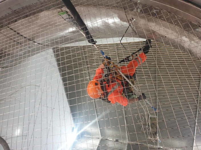 Indoor Wind Tunnel High Level Cleaning - iFLY Manchester