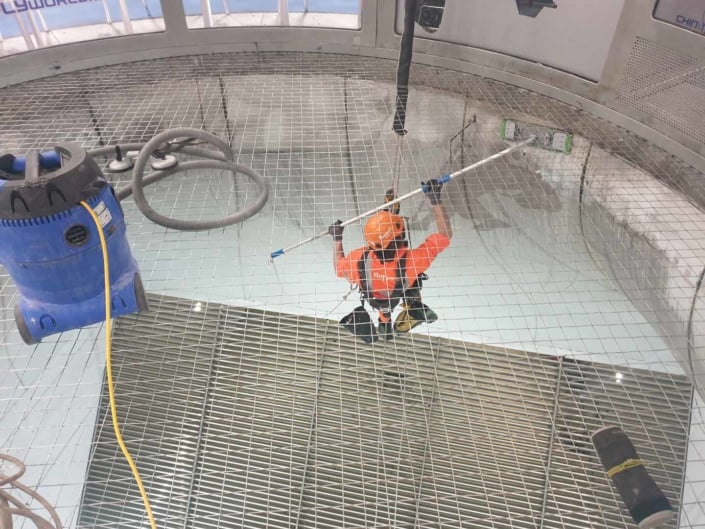 Indoor Wind Tunnel High Level Cleaning - iFLY Manchester