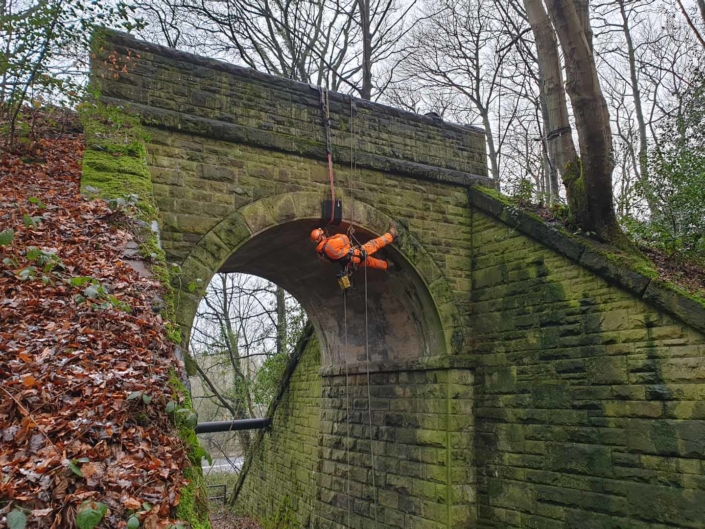 Rope Access Abseil Principal Bridge Inspection - Barnsley