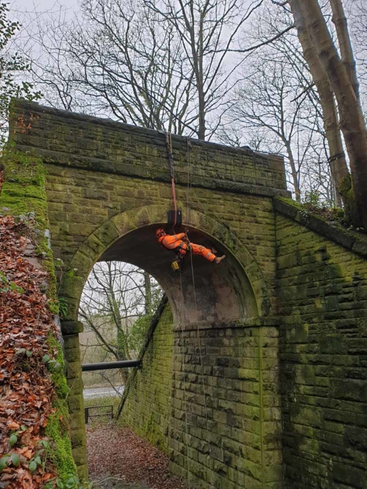 Rope Access Abseil Principal Bridge Inspection - Barnsley