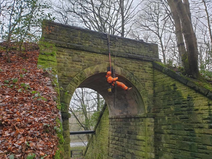 Rope Access Abseil Principal Bridge Inspection - Barnsley