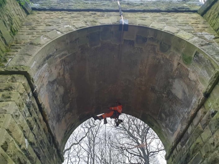 Rope Access Abseil Principal Bridge Inspection - Barnsley