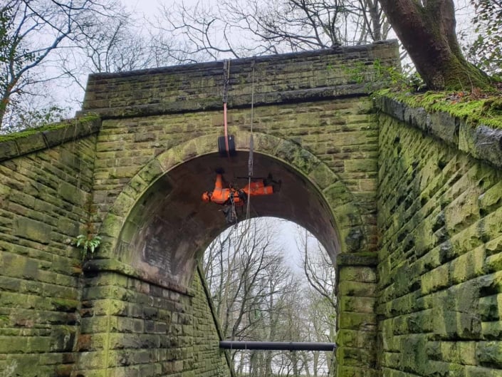 Rope Access Abseil Principal Bridge Inspection - Barnsley