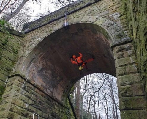 Rope Access Abseil Principal Bridge Inspection - Barnsley