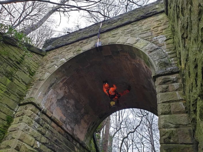 Rope Access Abseil Principal Bridge Inspection - Barnsley