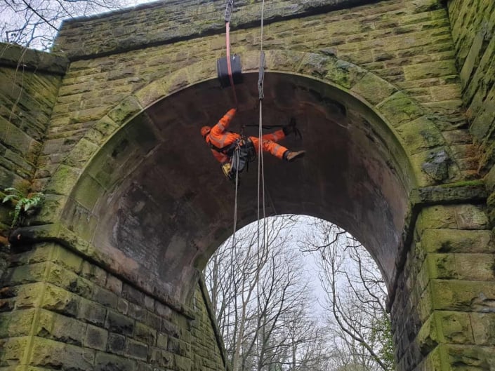 Rope Access Abseil Principal Bridge Inspection - Barnsley