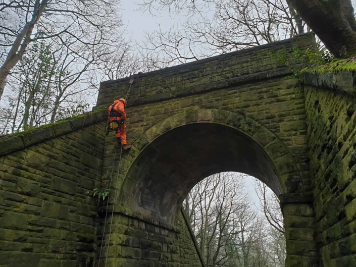 Rope Access Abseil Principal Bridge Inspection - Barnsley