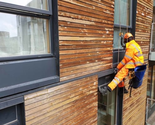 Abseil Maintenance London - Water Ingress Investigation & Repair Works