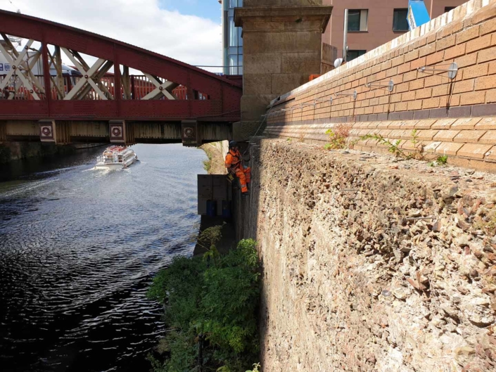 Rope Access Green Wall Installation Works - Manchester